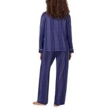 DKNY Women's Notch Collar Pyjama Set in Blue