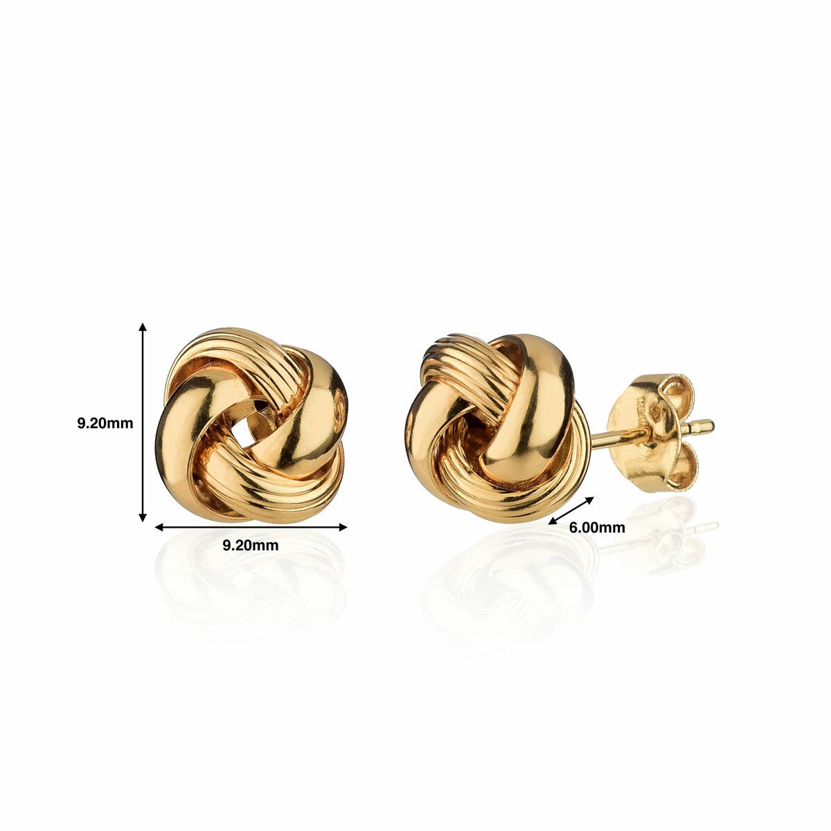 14ct Yellow Gold Love Knot Earrings 14ct Yellow Gold Love Knot Earrings