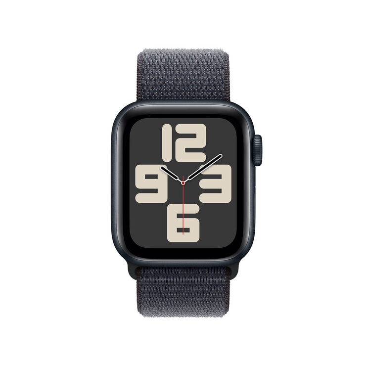 Apple Watch SE GPS, 44mm Midnight Aluminium Case with Midnight Sport Band Loop, MXEP3QA/A