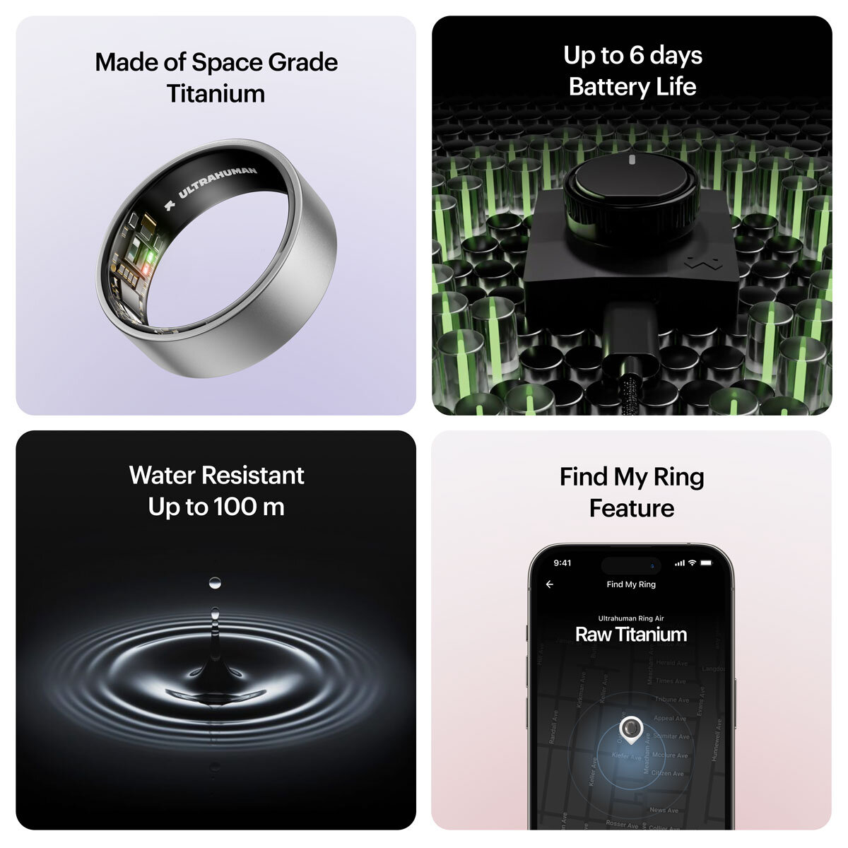 Buy Ultrahuman Ring AIR Raw Titanium at costco.co.uk