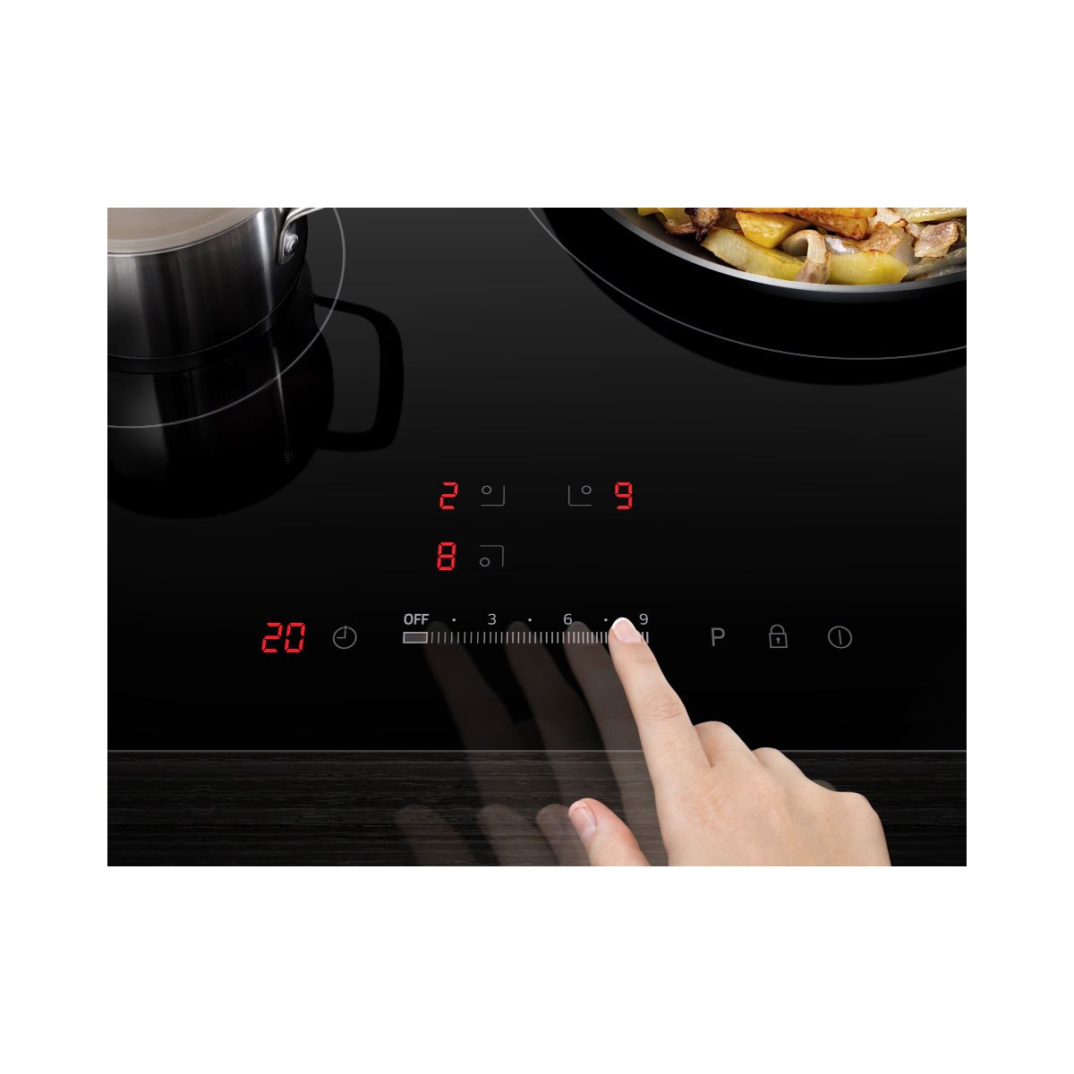 Samsung NZ64H37070K/EU, 59cm, 4 Zone Induction Hob in Black Costco UK