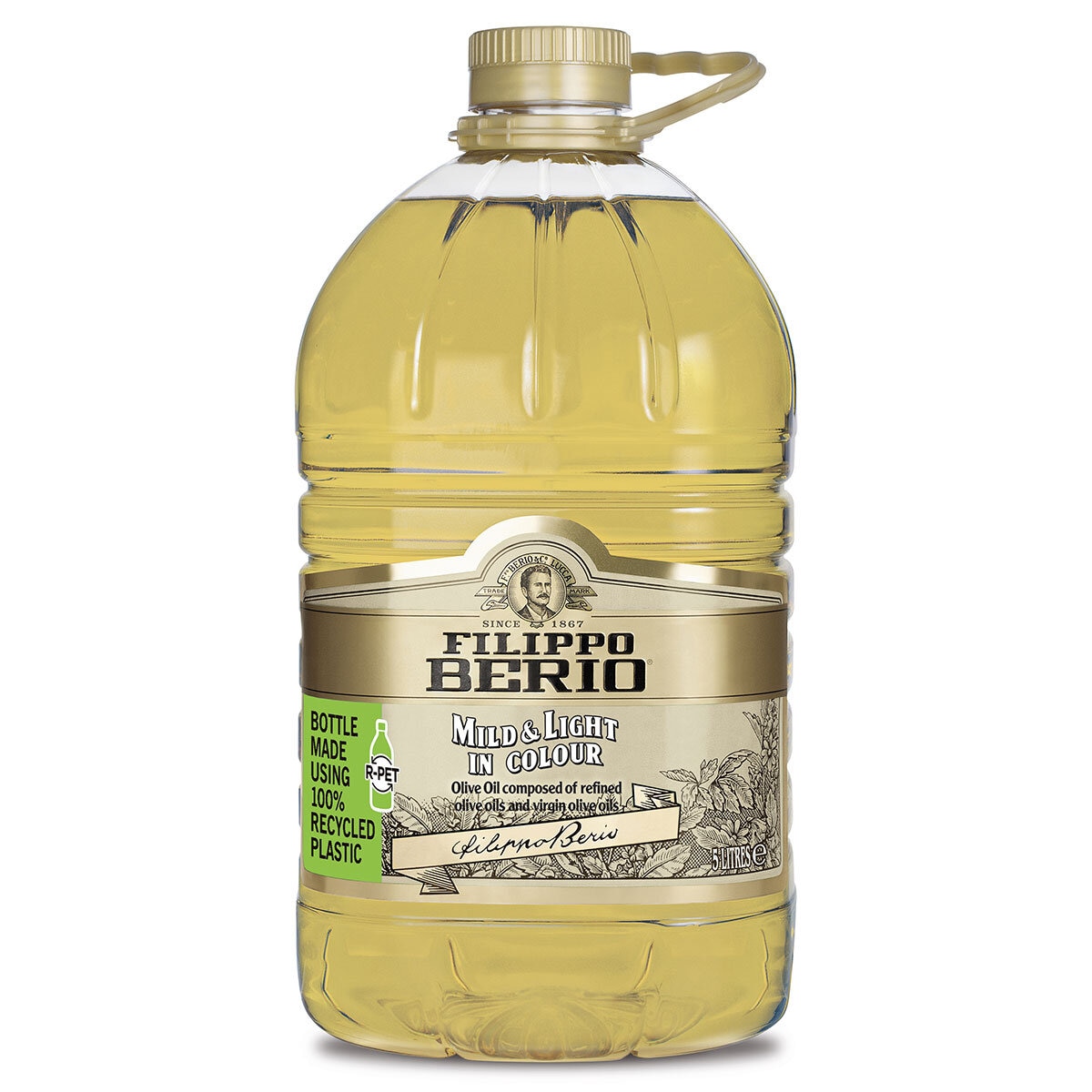 Filippo Berio Mild & Light Olive Oil, 5L