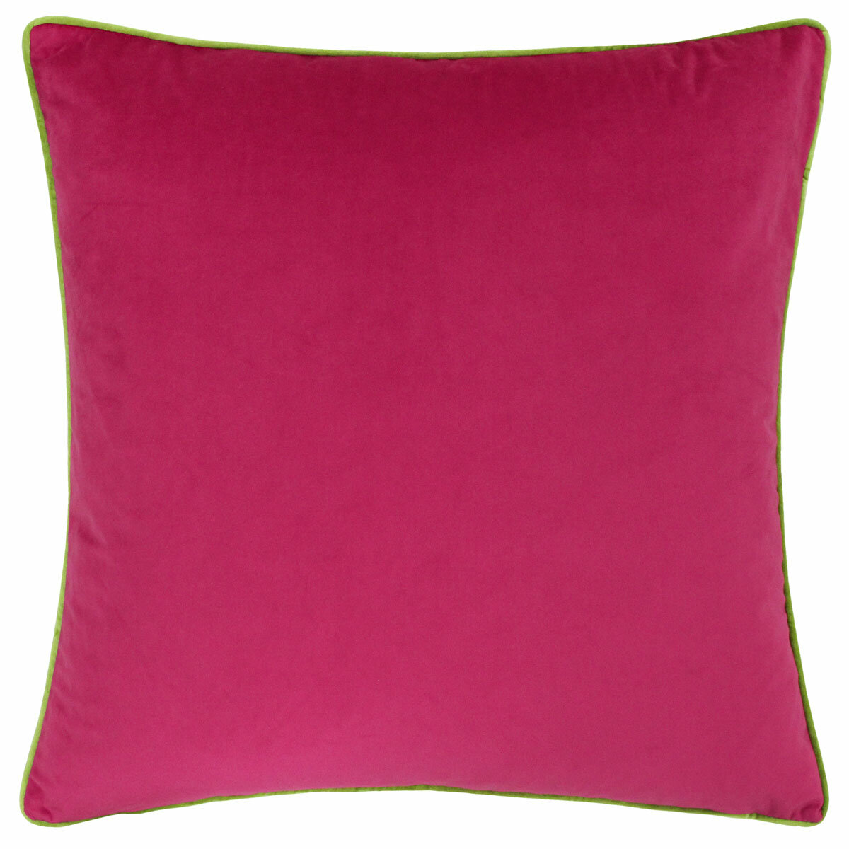 Furn Meridian Pink Velvet Feather Fill Cushion, 45 x 45 cm