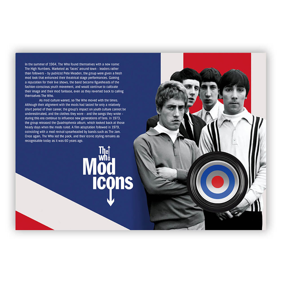 Royal Mail® The Who Medal Cover Mod Icons