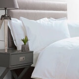 600 thread count duvet cover in white