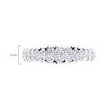 0.78ctw Round Brilliant Cut Diamond Ring, 18ct White Gold