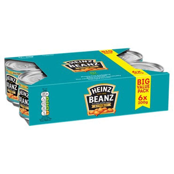 Heinz Baked Beans, 6 x 200g