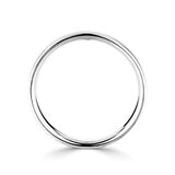 2.0mm Basic Light Court Wedding band. Platinum