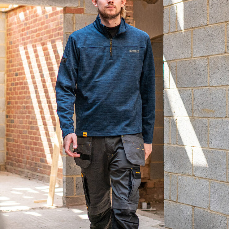 DeWalt Men's Andover 1/4 Zip in Navy DeWalt Men's Andover 1/4 Zip in Navy