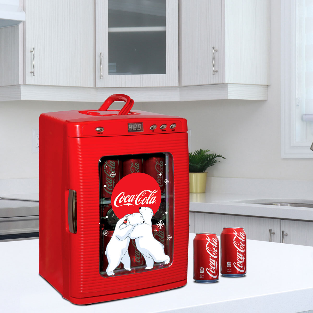 Polar Bear 25L LED Display Window Mini-Fridge