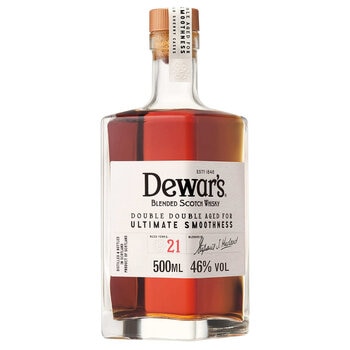 Dewars Double Double 21 Year Old Blended Scotch Whisky, 50cl Dewars Double Double 21 Year Old Blended Scotch Whisky, 50cl
