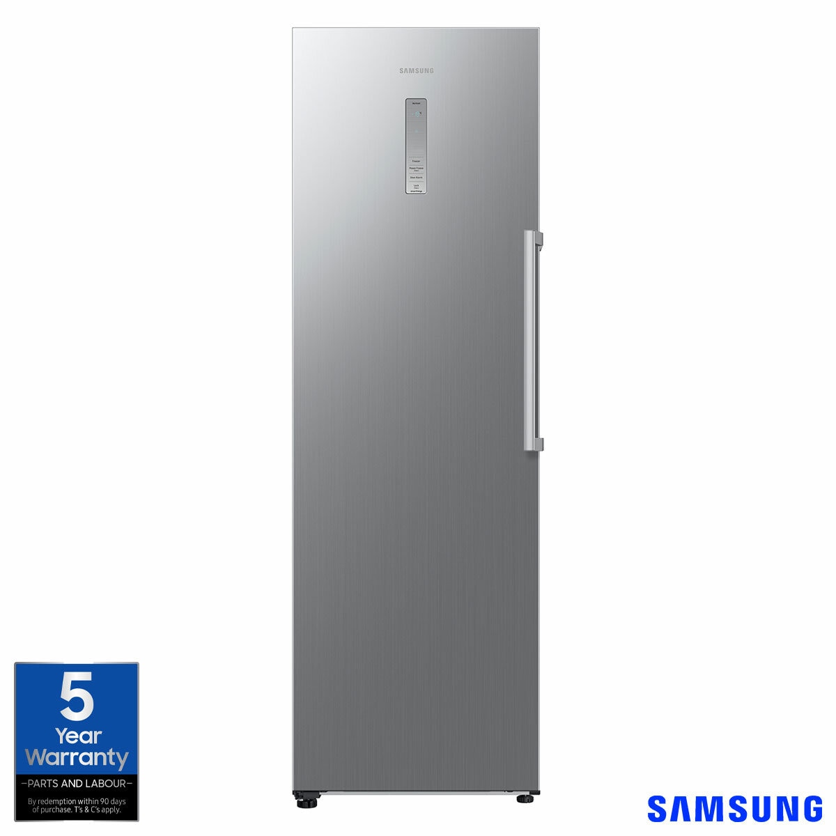 Samsung SpaceMax RZ32C7BDES9/EU 323L Smart Tall Freezer, E Rated in Refined Inox Samsung SpaceMax RZ32C7BDES9/EU 323L Smart Tall Freezer, E Rated in Refined Inox
