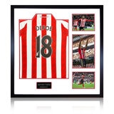 Jermain Defoe Signed Sunderland Premium Frame