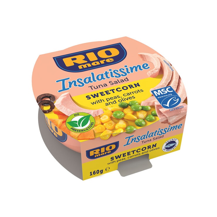 Rio Mare Insalatissime Sweetcorn & Tuna Salad, 4 x 160g Rio Mare Insalatissime Sweetcorn & Tuna Salad, 4 x 160g