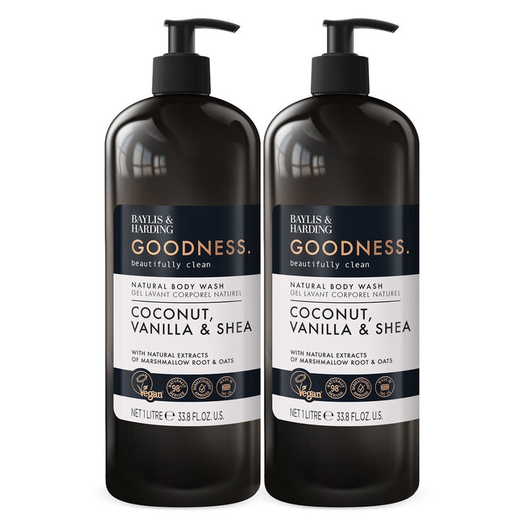 Baylis & Harding Goodness Bodywash, 2 x 1L in 2 Options Baylis & Harding Goodness Bodywash, 2 x 1L in 2 Options