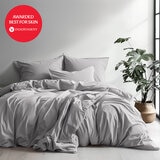 Light Grey SilverLining Duvet Set