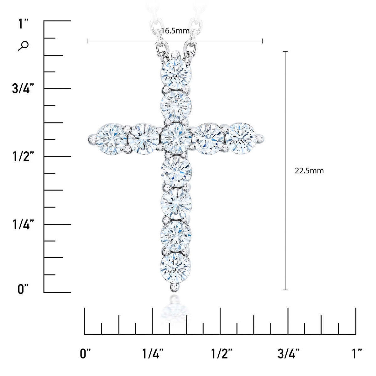 1.00ctw Diamond Cross Pendant