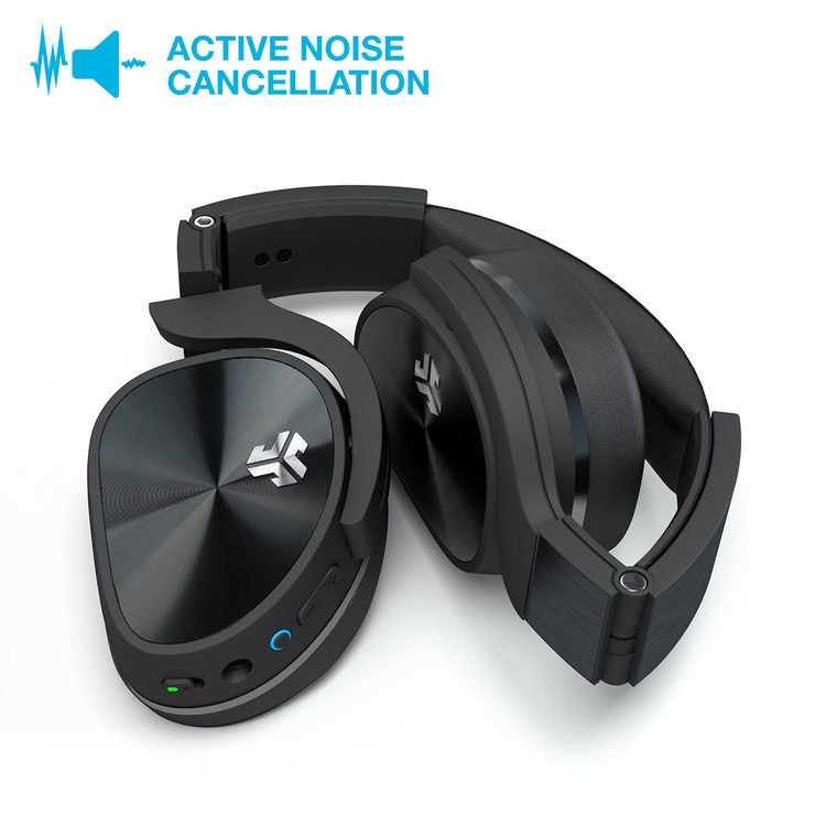 JLAB Flex Active Noise Cancelling Wireless Bluetooth On Ear Headphones in Black JLAB Flex Active Noise Cancelling Wireless Bluetooth On Ear Headphones in Black
