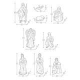 Buy 40in Outdoor Nativity Set Dimensions Image at Costco.co.uk