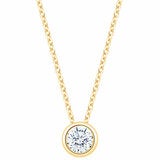 0.30ctw Round Brilliant Cut Diamond Solitaire Pendant, 14ct Yellow Gold 0.30ctw Round Brilliant Cut Diamond Solitaire Pendant, 14ct Yellow Gold