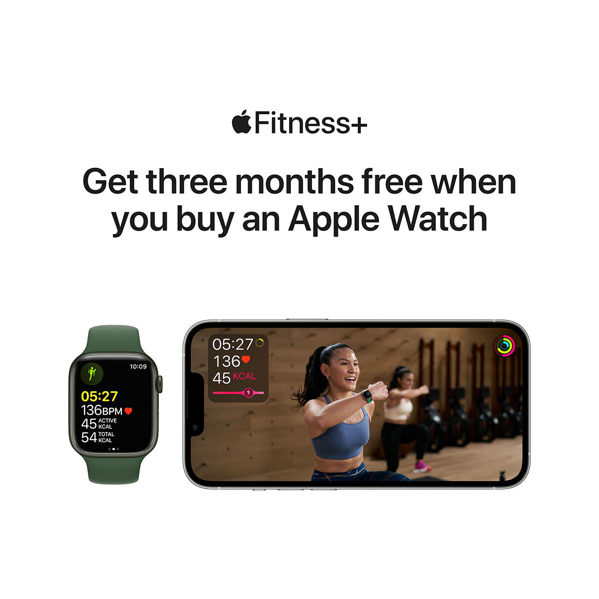 Buy Apple Watch Series 7 GPS, 41mm Green Aluminium Case with Clover Sport Band, MKN03B/A at costco.co.uk