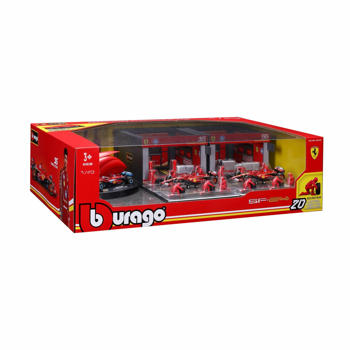 1:43 Formula 1 Deluxe Paddock Set - Ferrari (6+ Years)
