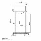 Contender FZU004 Commercial 600L Single Door Catering Freezer, D Rated in Stainless Steel