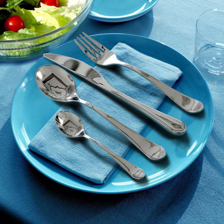 Gourmet Settings Windermere Stainless Steel Cutlery Set, 32 Piece Gourmet Settings Windermere Stainless Steel Cutlery Set, 32 Piece