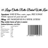 Cohen's Bakery Large Challa Rolls, 10 Pack