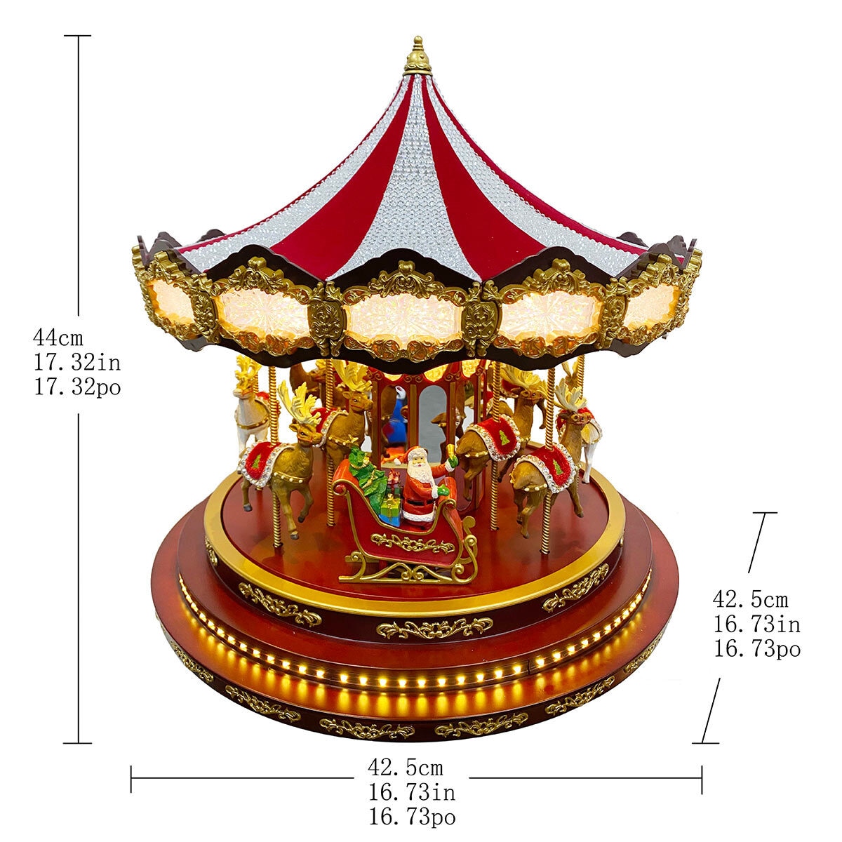Buy Deluxe Christmas Carousel Dimensions Image at Costco.co.uk