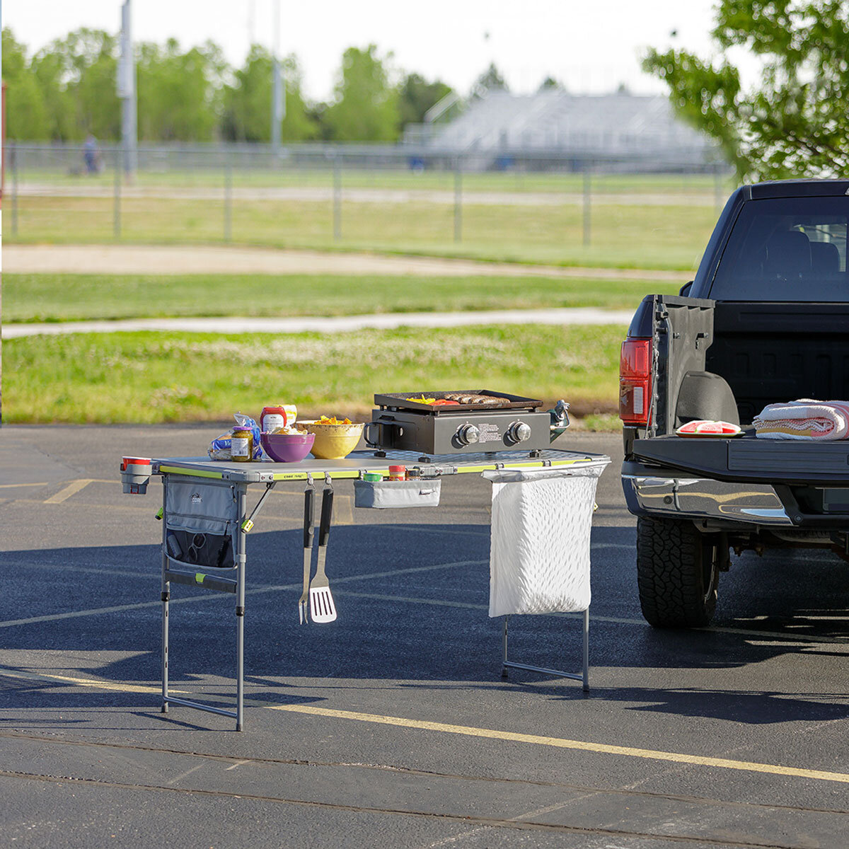 CORE Equipment 5FT FlexRail Outdoor Cook Table with Accessories