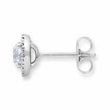 1.22ctw Round Brilliant Cut Diamond Earrings, 18ct White Gold