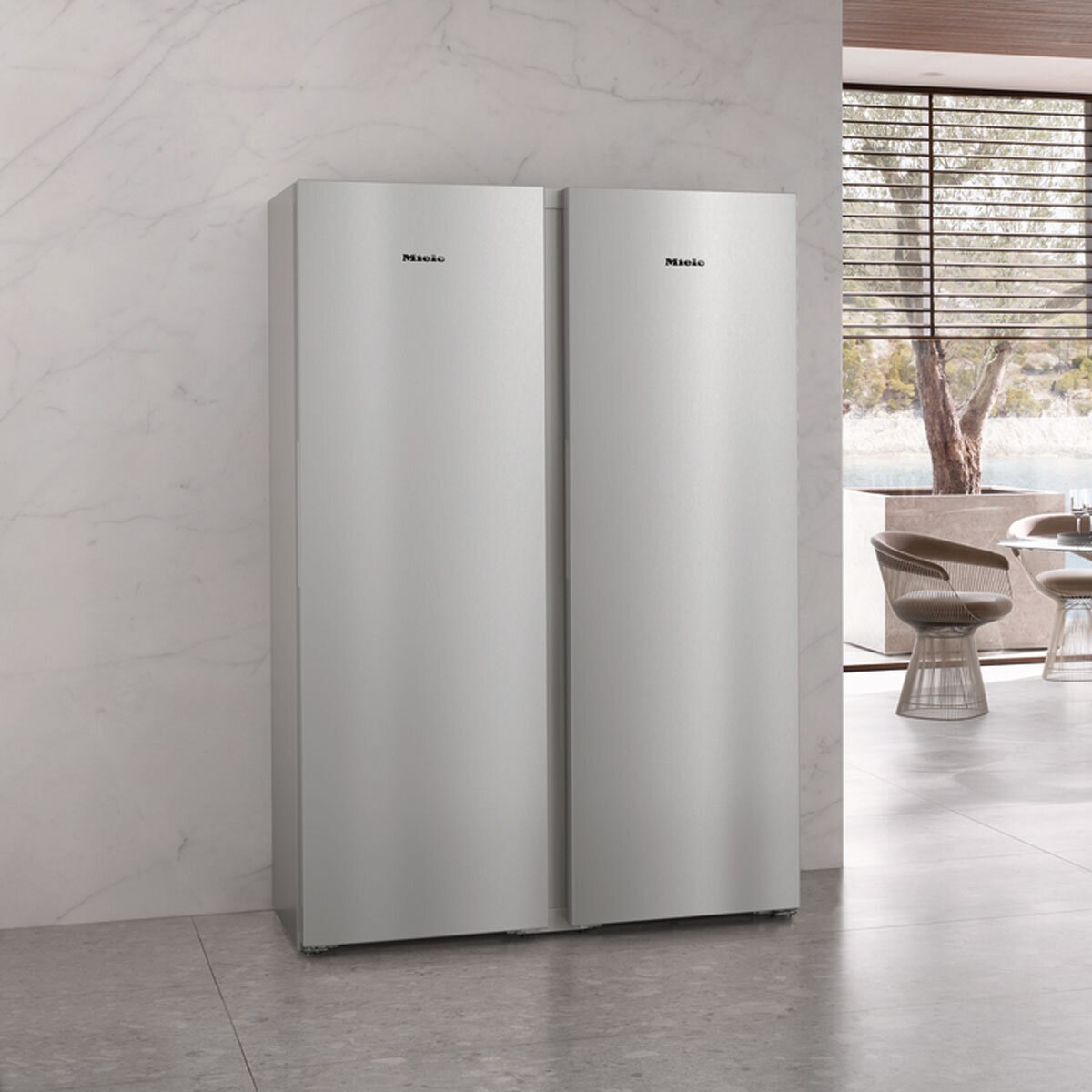Miele FNS 4382 D Freezer, D Rated in Clean Steel