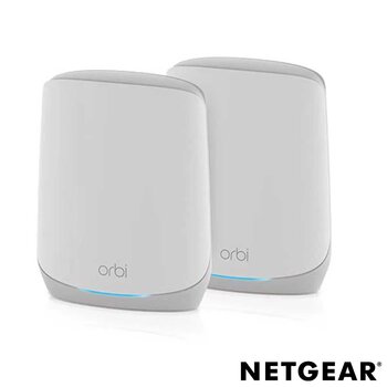 Netgear Orbi RBK762S Tri-band WiFi 6 Mesh System, 5.4Gbps, Router and Satellite, RBK762S-100EUS