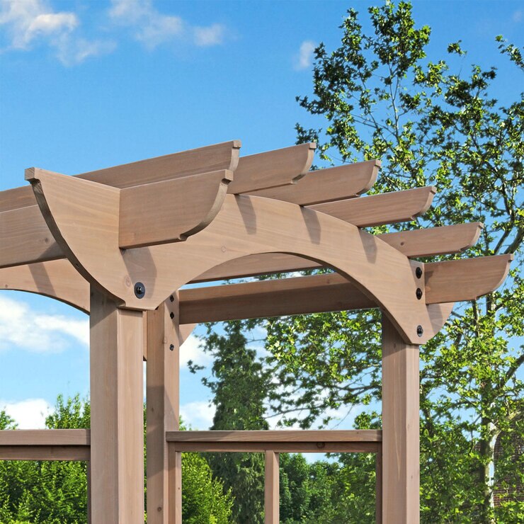 Yardistry 2.29m (7ft 6") Backyard Cedar Arbour Costco UK