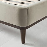 Swyft Bed 02 Beige Velvet Bed Frame in 3 Sizes