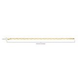 14ct Yellow Gold Paperclip Link Bracelet