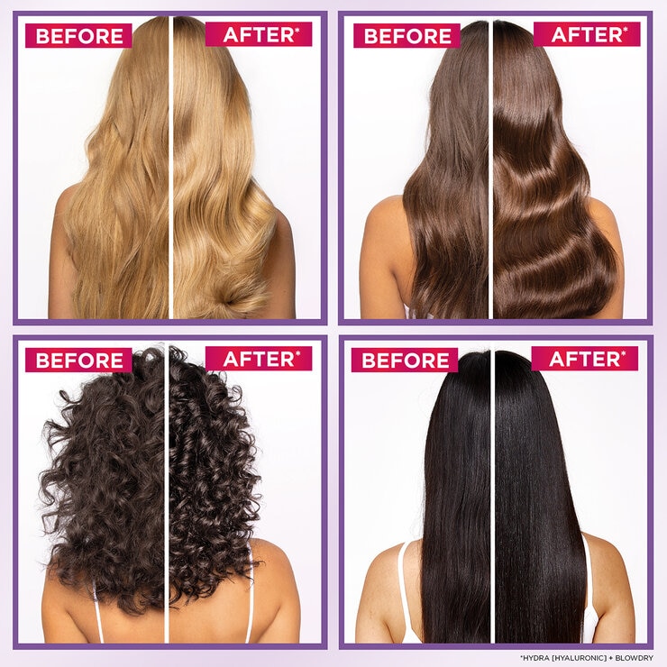 Images of before and after hair