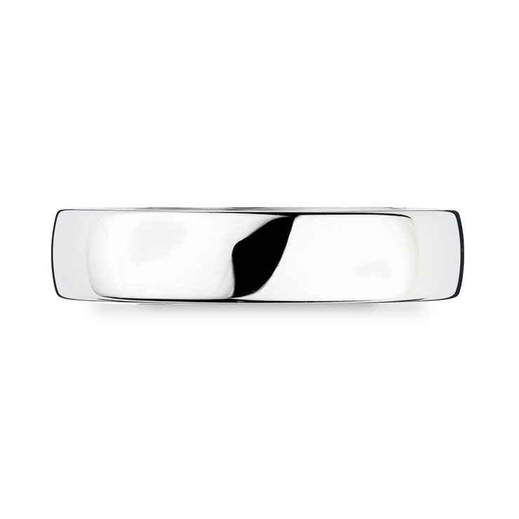 5.0mm Basic Light Court Wedding band. Platinum