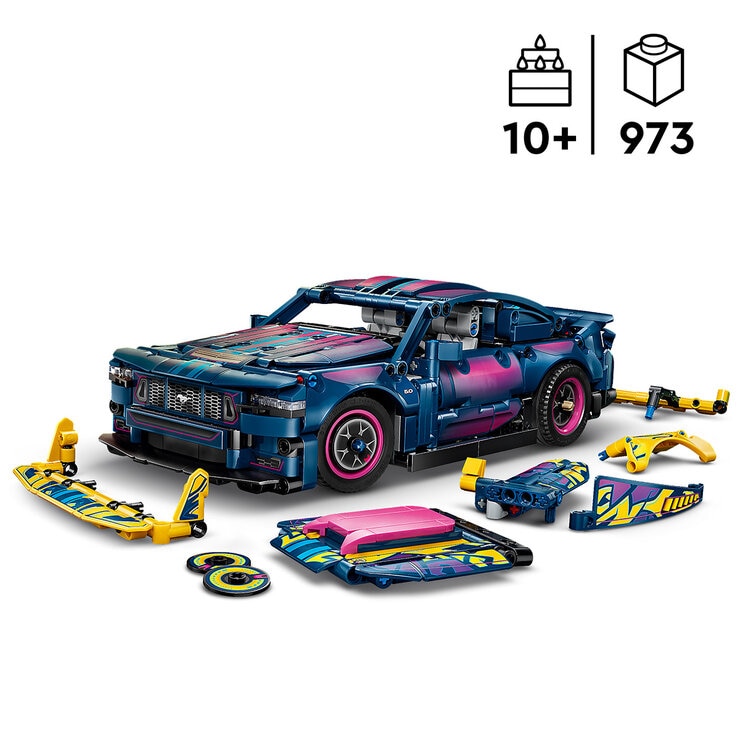 LEGO Technic Custom Garage Ford Mustang GT Car - Model 42236 (10+ Years) LEGO Technic Custom Garage Ford Mustang GT Car - Model 42236 (10+ Years)