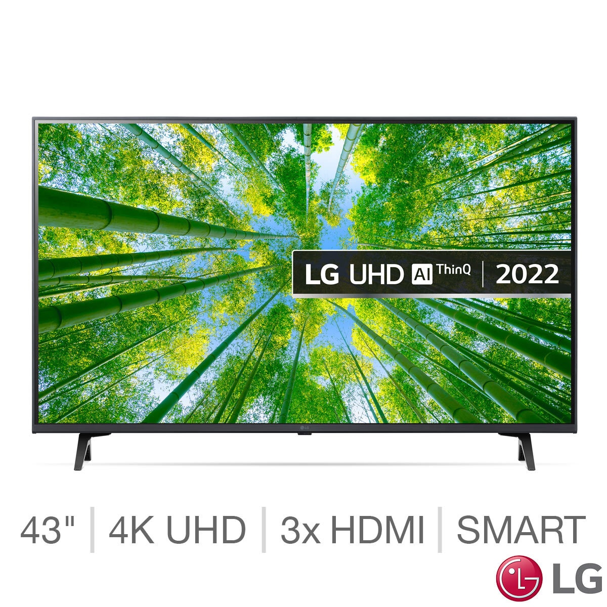 LG 43UQ80006LB 43 Inch 4K Ultra HD Smart TV Costco UK