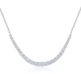 2.50ctw Graduated Diamond Necklace, 14k White Gold