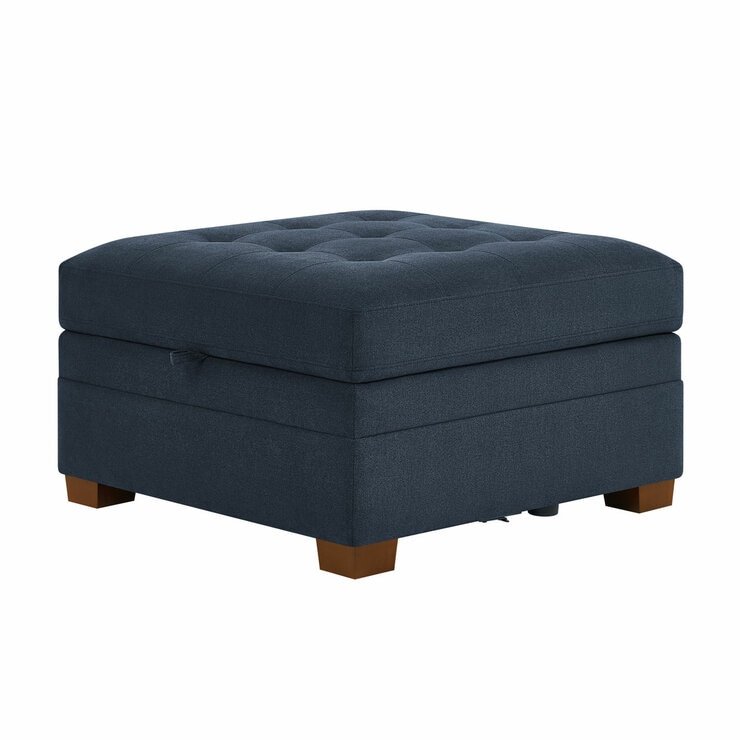 Tisdale Ottoman Piece Blue_White Background