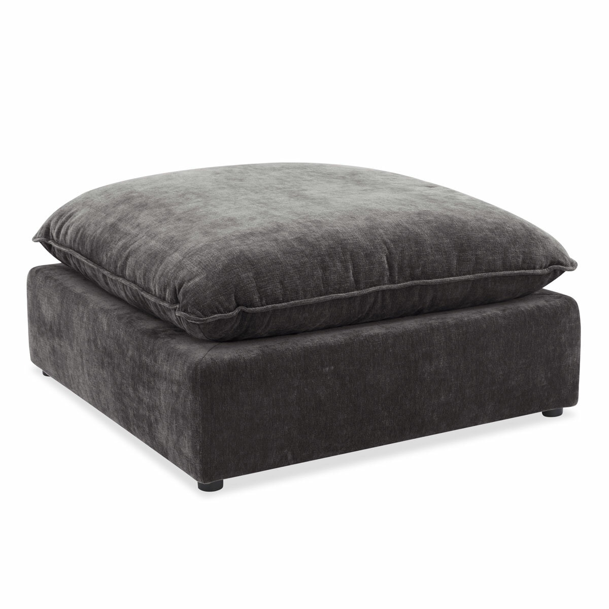 Aiden & Ivy Sereen Dark Grey Fabric Ottoman Aiden & Ivy Sereen Dark Grey Fabric Ottoman