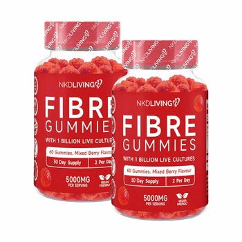 NKD Living Fibre Gummies, 2 x 60 Count NKD Living Fibre Gummies, 2 x 60 Count