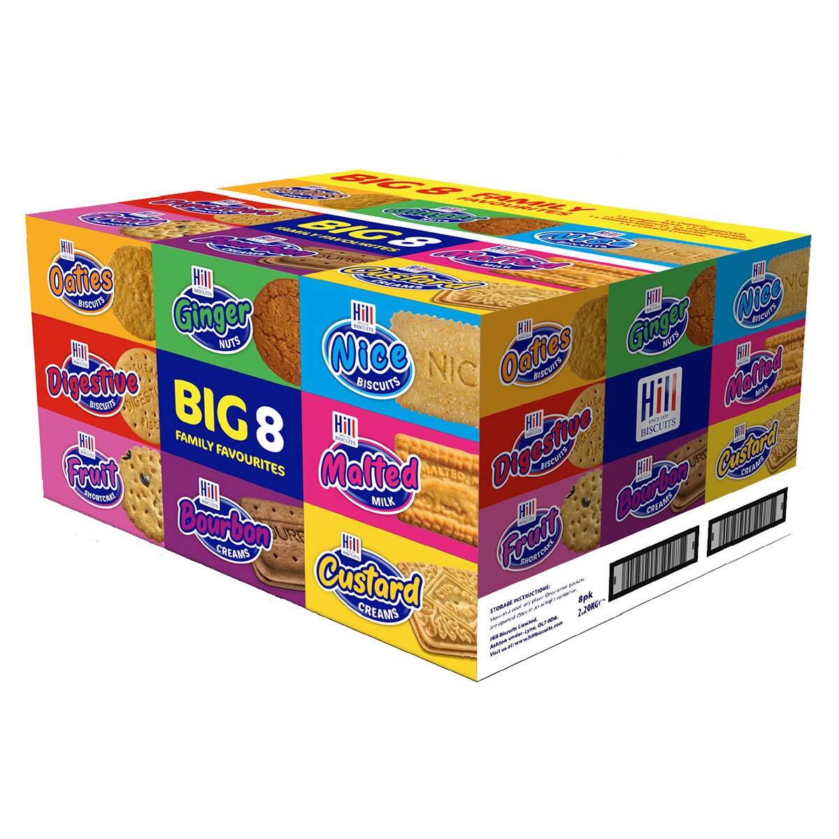 Hills Biscuits Big 8 Family Favourites, 2.2kg Costco UK