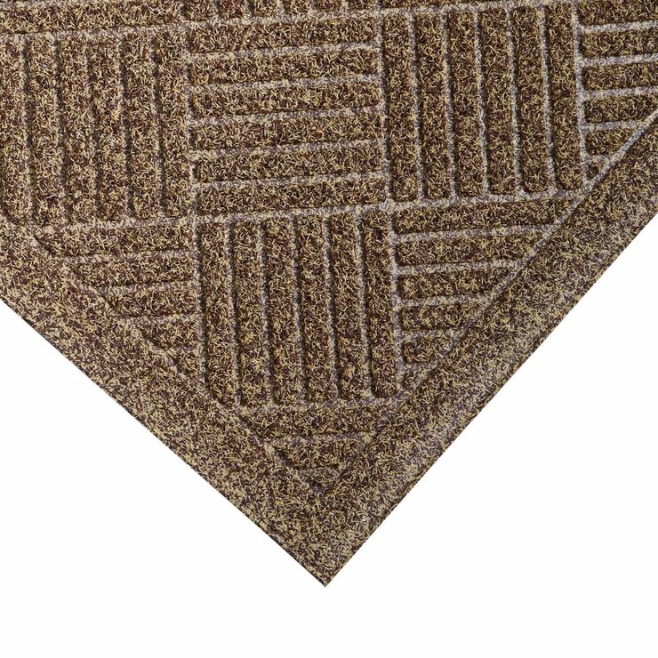 Close up image of mat corner on white background Close up image of mat corner on white background