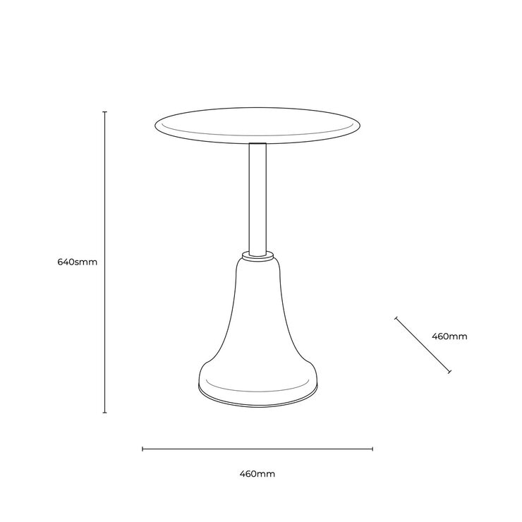 Gallery Bilbao Orange Side Table Gallery Bilbao Orange Side Table