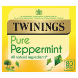 Twinings Pure Peppermint Tea Bags, 2 x 80 Tea Bags (2 x 160g)