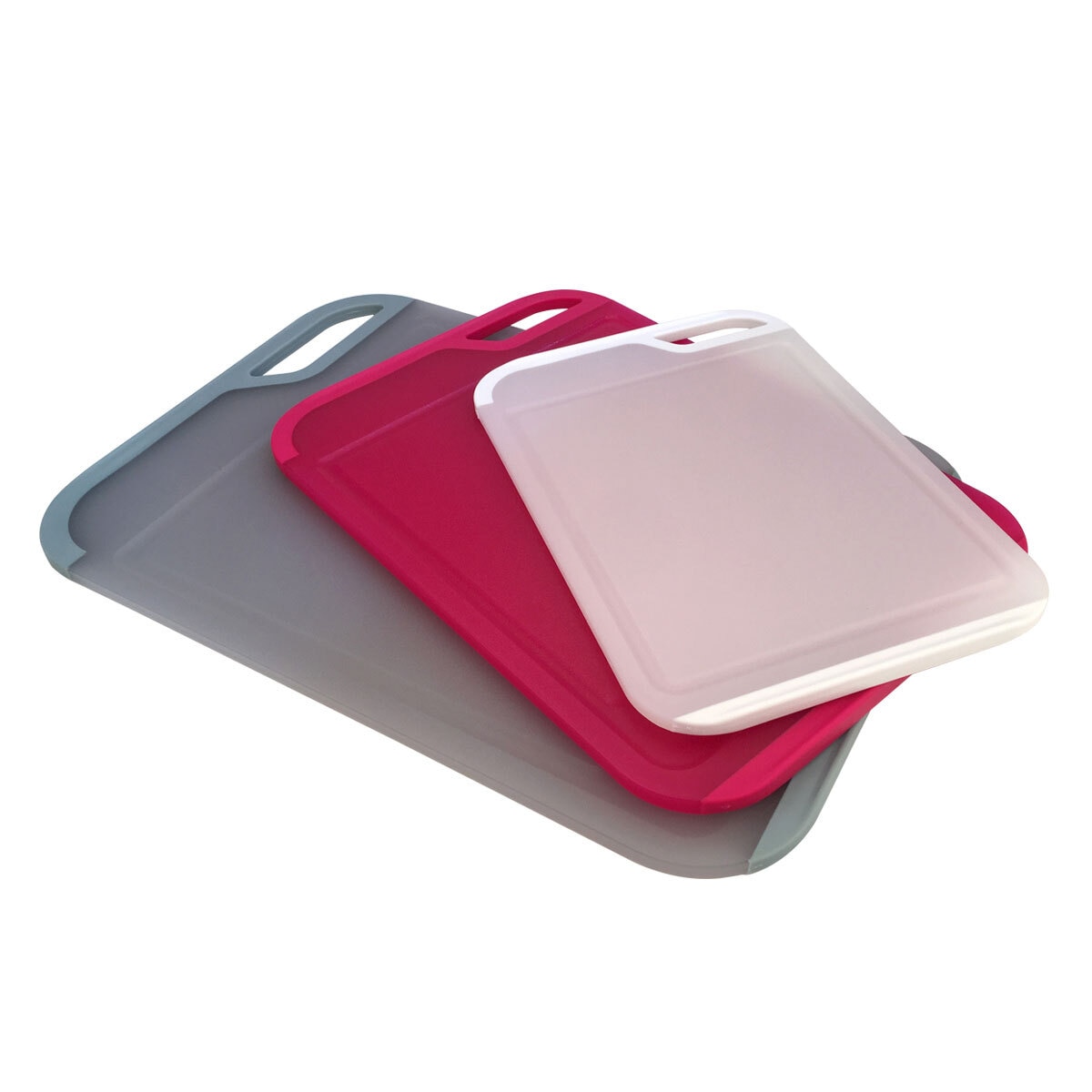 Neoflam Cutting Boards 3 Piece Set, Grey/Red/White Costco UK